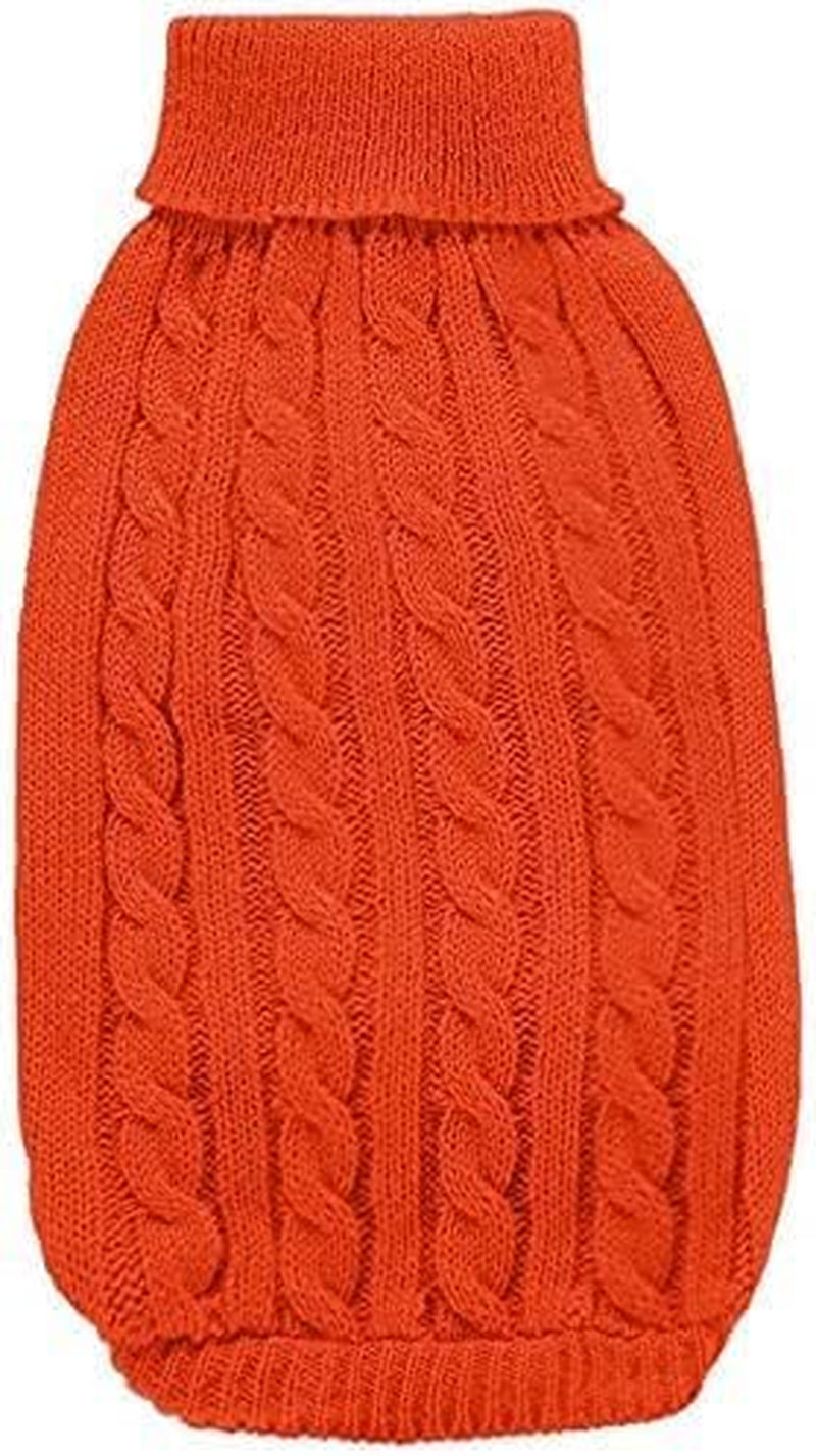 Knitted Small Dog Sweater, Turtleneck Pullover Warm Winter Puppy Clothes | Lightweight & Warm Knitted Winter Sweatshirt, Cold Weather Coat for Dog Girl & Boy, Cute Puppy Costume, Machine Washable