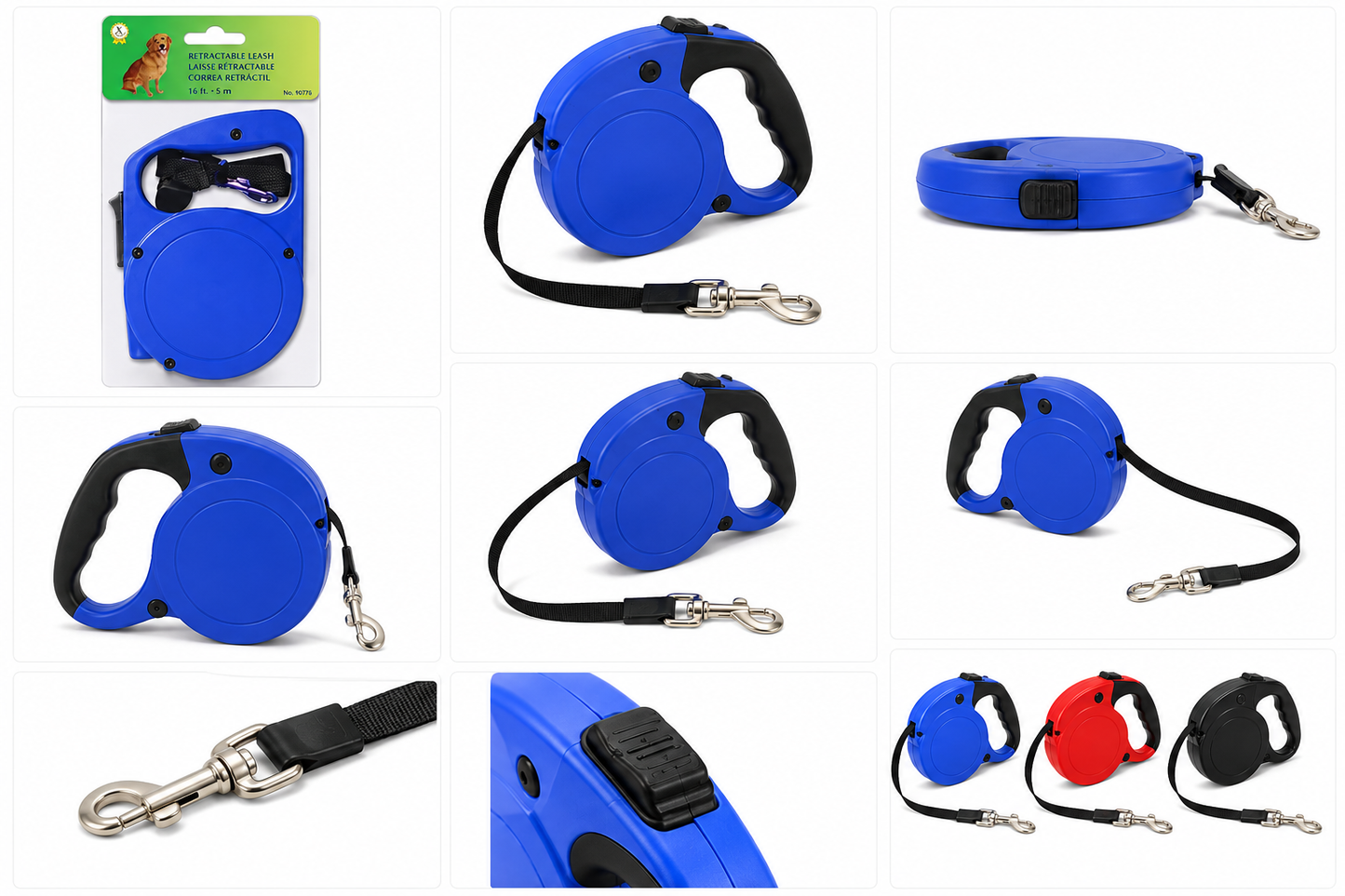 16 Ft Retractable Dog Leash for Medium & Large Dogs