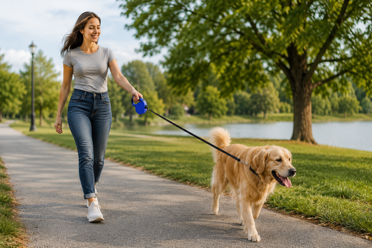 16 Ft Retractable Dog Leash for Medium & Large Dogs