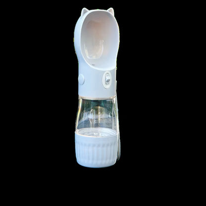 Portable 2 in 1 Pet Dog Water Bottle Dispenser for Small Dogs Cats Walking Leakproof Feeder Containers Bowl Chihuahua Supplies