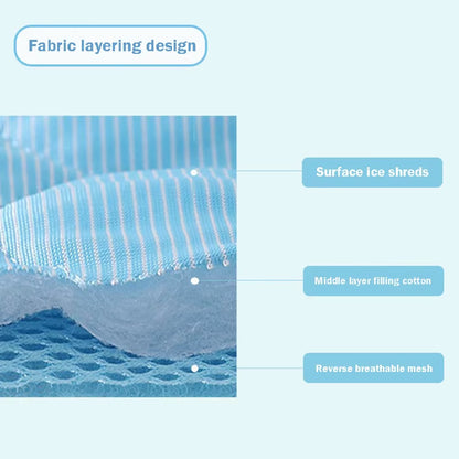 Pet Cooling Mat Dog Cat Sleeping Pad Cool Ice Silk Moisture-Proof Mattress Cushion Summer Small Animal Cold Bed 5 Sizes